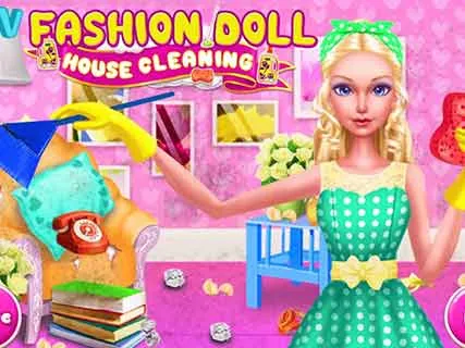 Fashion Doll House Cleaning